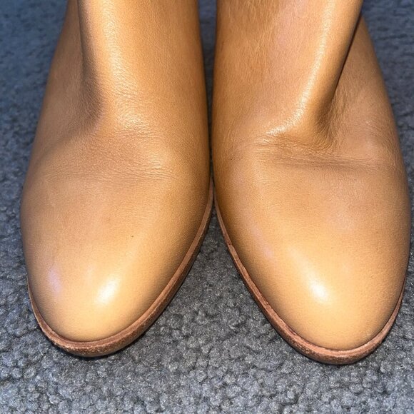 MADEWELL THE GLORIA LEATHER SHOE BOOT BOOTIE IN DESERT CAMEL - EUC - SIZE 7 - Picture 4 of 10